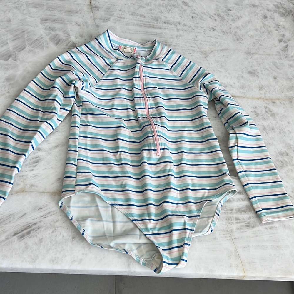 One piece long sleeve bathing suit worn once
